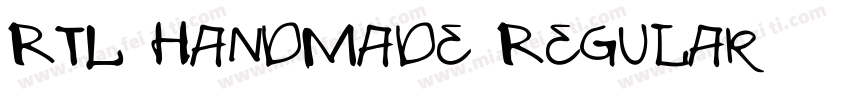 RTL HandMade Regular字体转换